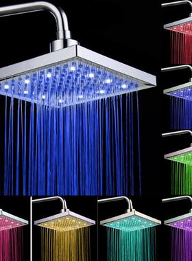 led七彩慢闪发光顶喷淋浴方形顶喷外贸热销SDH-B1