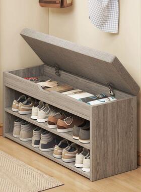 门易口换鞋家用鞋架子小窄简尘省空间CTL神器收纳凳穿鞋凳可坐防