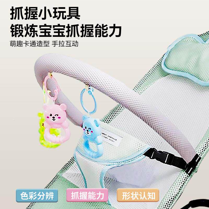 摇椅简易婴儿车躺篮摇悠电动摇篮床哄娃摇摇摇椅全自IIQ动椅
