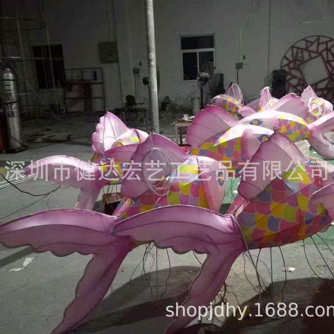 鱼花中秋春灯节花灯生宫灯十二肖宵节元灯XBM会新年美陈大型灯会
