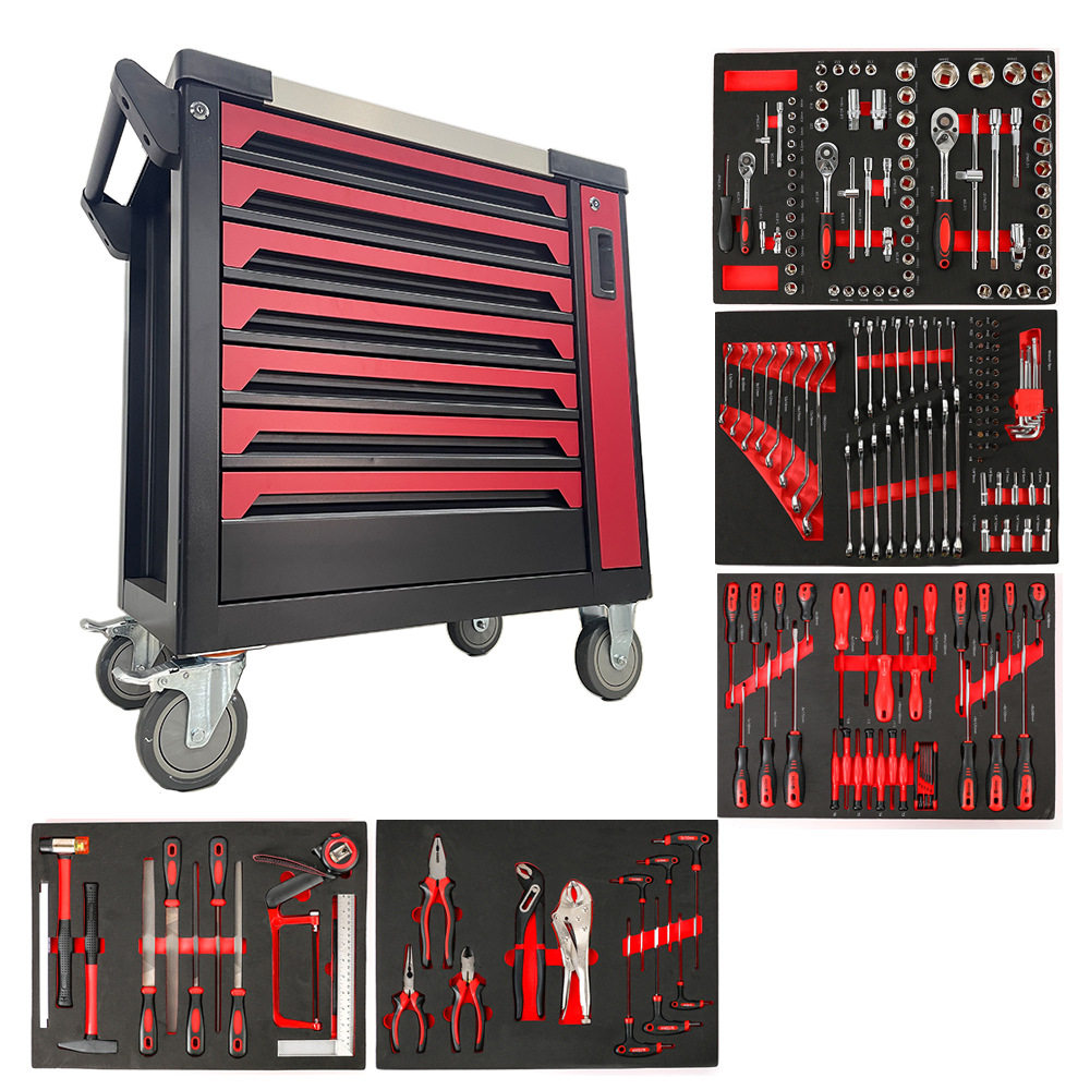 201件套工具车组套TOOL Trolley with 201pcs tools 机修组合工具