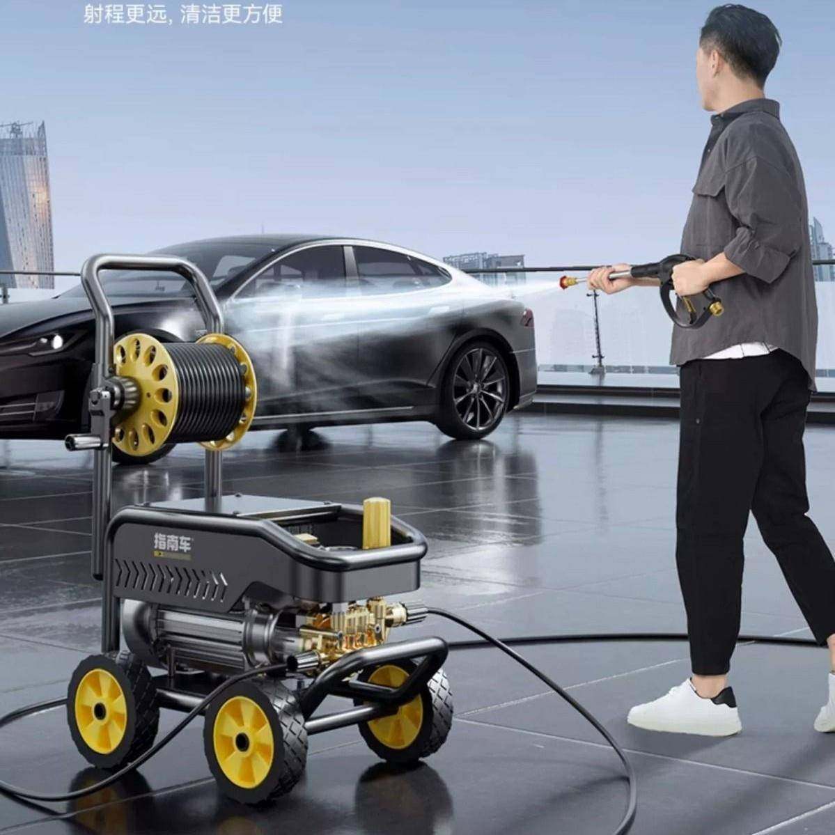 指南车洗车机神器高压水泵家用220V大功率刷车水枪车用洗车机