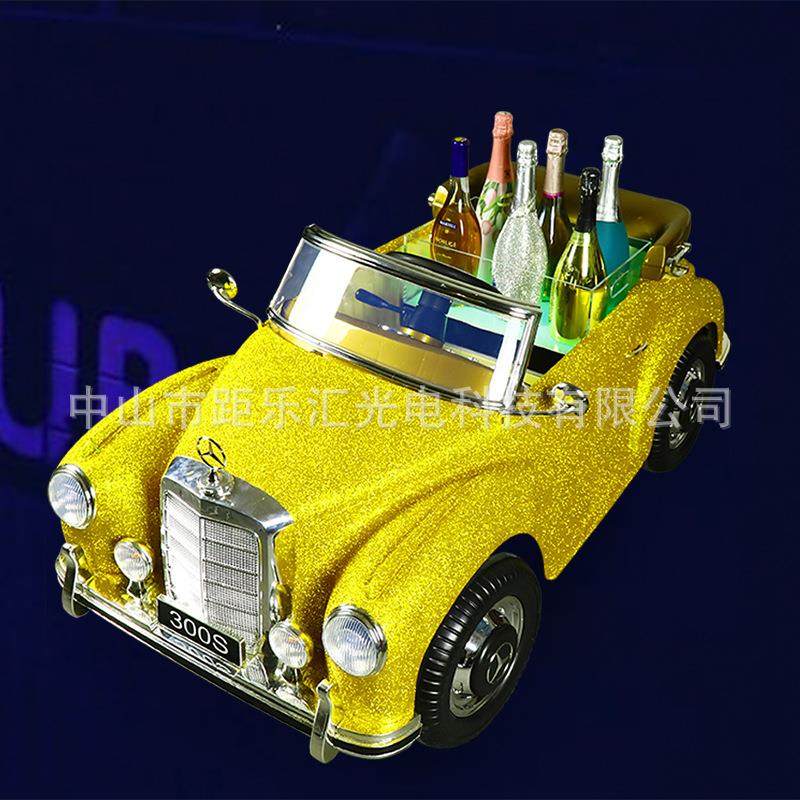 可加LOGO发光LED出酒车酒吧夜店轿车出酒装逼神器轿子飞机香槟车