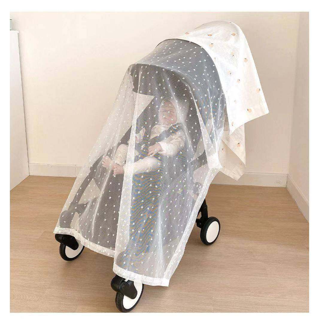 24年新款韩手推车蚊帐盖被防晒遮阳布喂奶遮挡防蚊防虫刺绣网纱罩,农用物资,其他肥料,淘宝优惠券,粉丝福利购,淘宝优惠卷