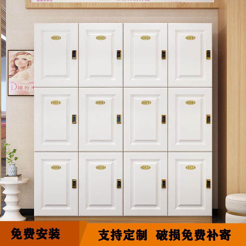木质更衣柜员工柜健身房瑜伽馆存包柜理发美发店院储物柜带锁