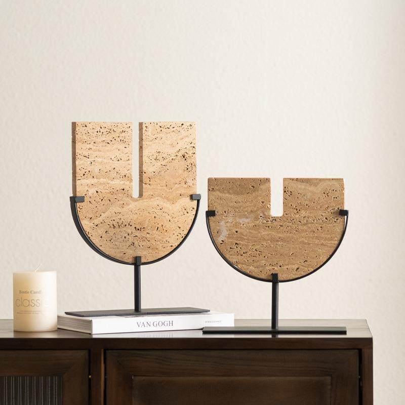 艺贝子高级感黄洞石几何异型样板间茶几酒柜摆件创意家居软装饰品,节庆用品/礼品,新娘配件,淘宝优惠券,粉丝福利购,淘宝优惠卷