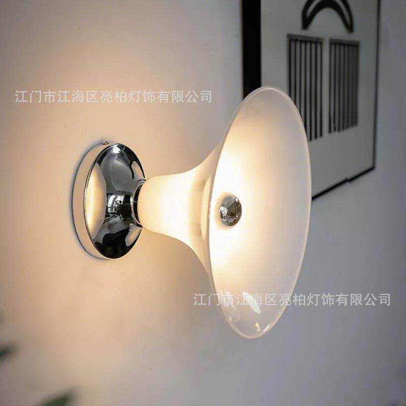 喇叭灯罩吸顶灯走廊过道创意吸顶灯卧室玄关法式客厅入户阳台灯具