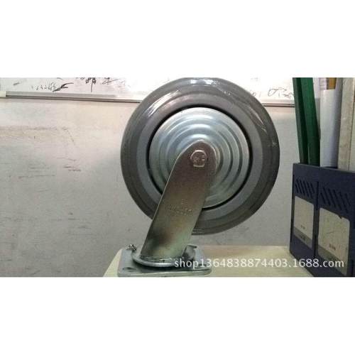 脚轮8寸重型人造胶万向轮优冠脚轮静音轮橡胶轮TPR轮子