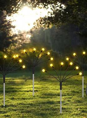 现货太阳能萤火虫灯LED风动草坪地插灯庭院花园景观装饰灯