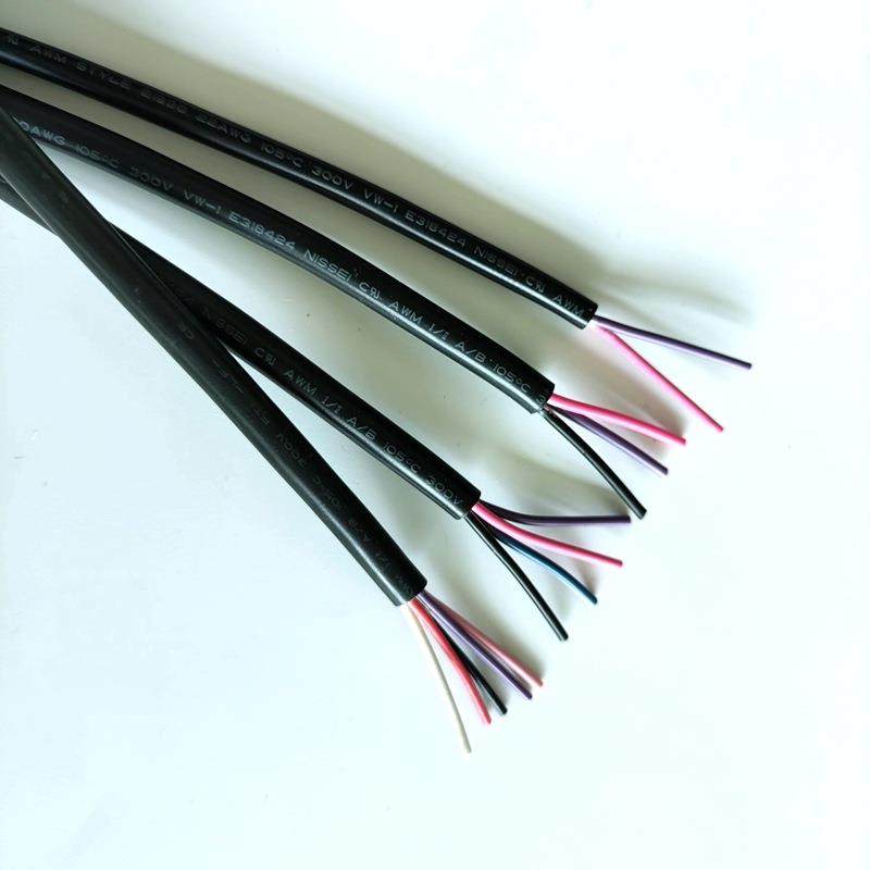 21996户外抗老化电源线105度护套线2~5芯连接线