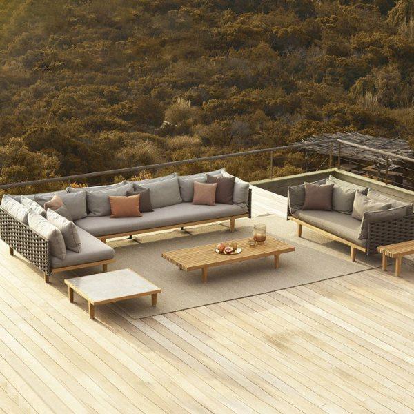 户外沙发组合室外庭院花园阳台露台别墅家具藤编转角柚木实木沙发,住宅家具,户外沙发,淘宝优惠券,粉丝福利购,淘宝优惠卷