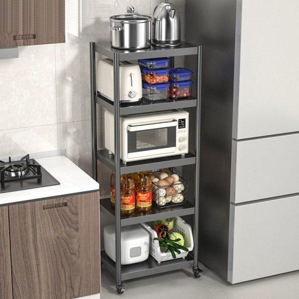 厨房夹缝置物架落地多层收纳架多功能放锅具储物架家用微波炉架子,厨房/烹饪用具,微波炉置物架,淘宝优惠券,粉丝福利购,淘宝优惠卷