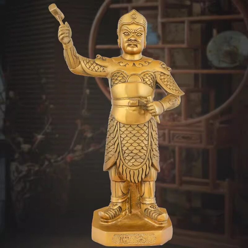 善缘堂雷公电母铜像雷震子雷祖像居家客厅工艺品桌面摆件批发包邮