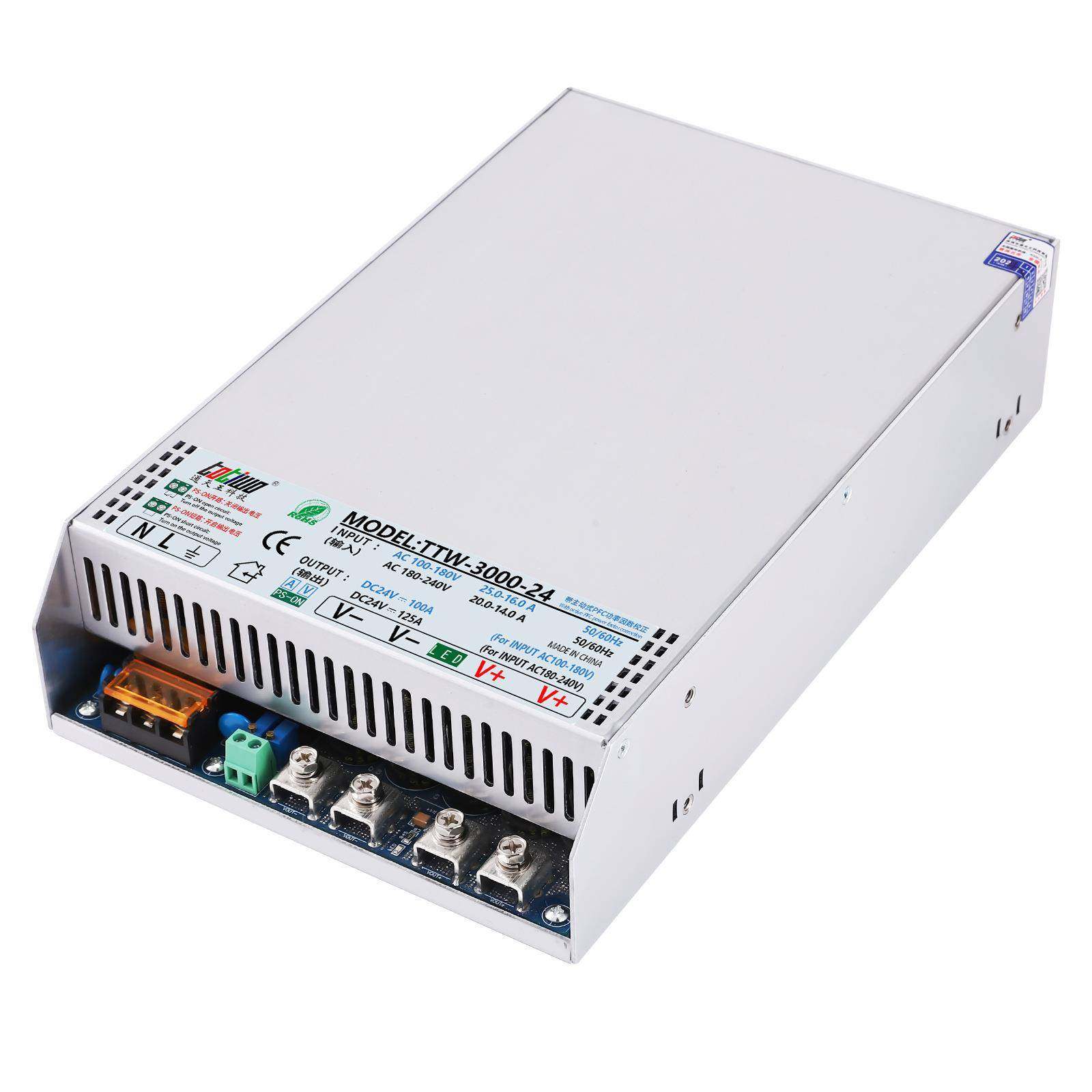 100-240VAC功率因数校正PFC功能DC27V28V29V2500W3000W开关电源