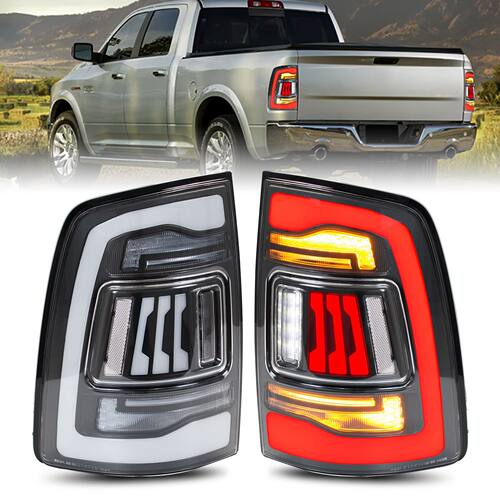 HCMOTIONZ 适用于适用于道奇公羊09-18RAM1500/13-18RAM2500 尾灯