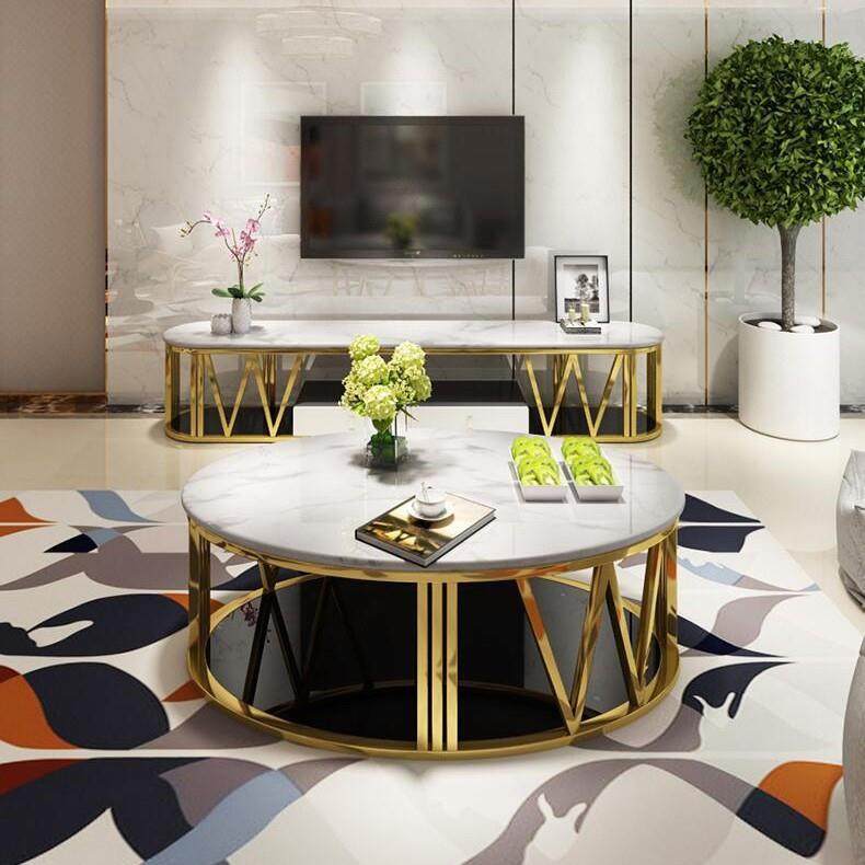 大理石茶几电视简约现代北欧家用后现代不锈钢轻奢茶几电视柜组合,农用物资,其他肥料,淘宝优惠券,粉丝福利购,淘宝优惠卷