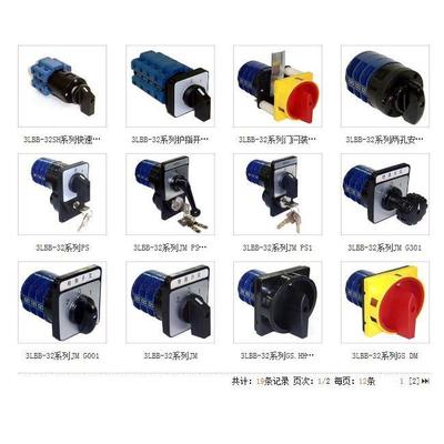 3LBB-32转换开关组合开关高低速开关负载开关倒顺开关