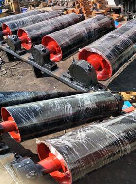 河北蓝箭传动包胶滚筒橡胶辊筒TD75型II型改向滚筒320*750