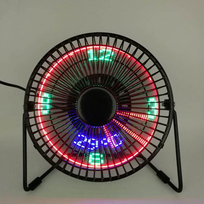 桌面6寸铁艺闪光闪字台式风扇usb时钟风扇显示真实时间温度,智能设备,其他智能设备,淘宝优惠券,粉丝福利购,淘宝优惠卷