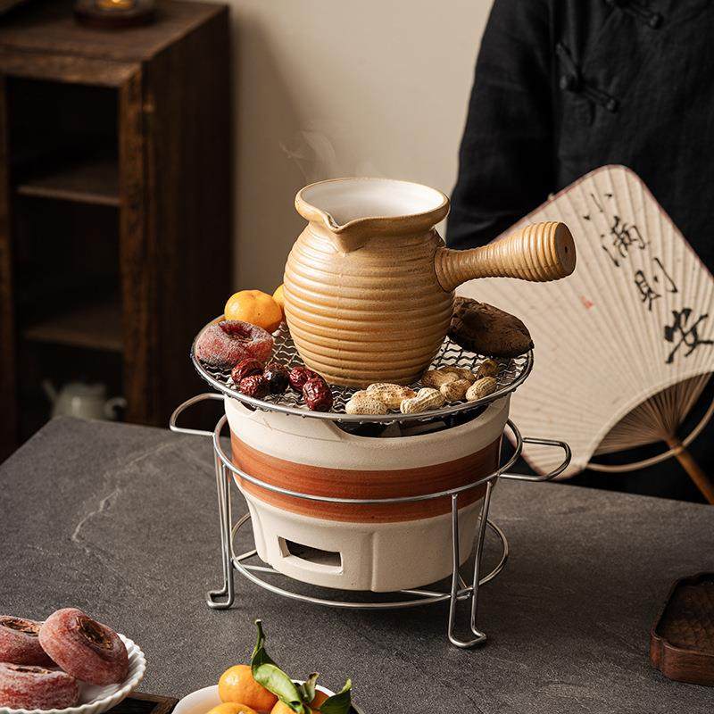 围炉煮茶家用室内中式茶馆陶罐侧把煮茶壶碳火网红罐罐茶煮茶器,农用物资,其他肥料,淘宝优惠券,粉丝福利购,淘宝优惠卷