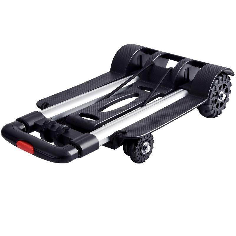 铝合金小拉车折叠便携手拉车家用推车购物拉货拖车搬运行李拉杆车