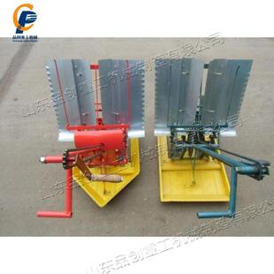 手摇式水稻插秧机农作物秧苗种植设备双行步进式水稻秧苗