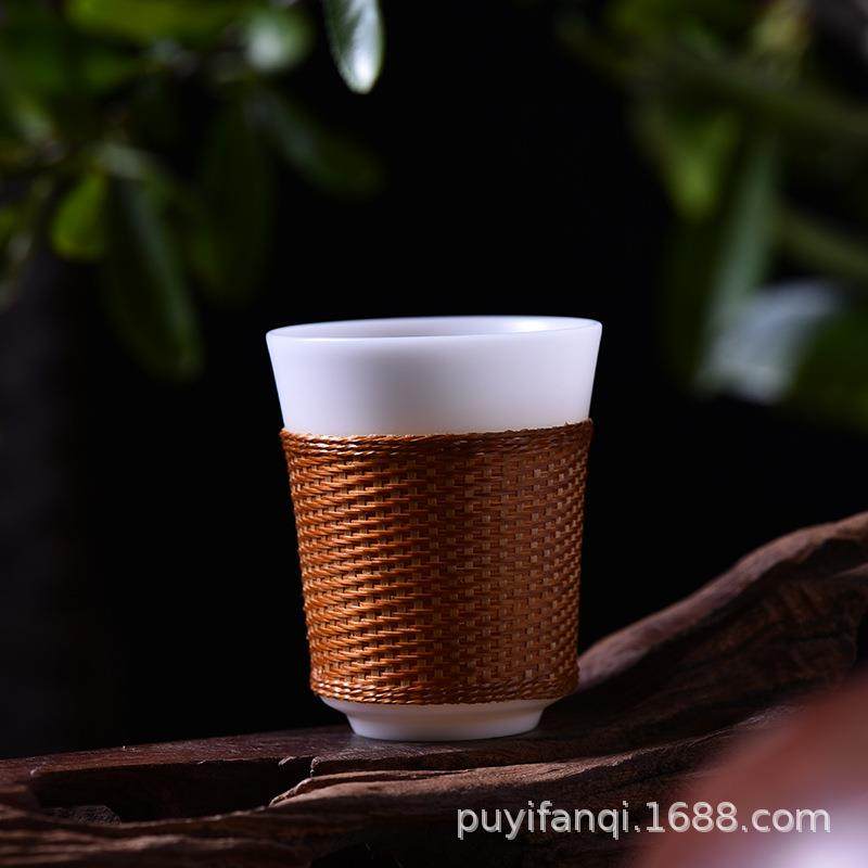 非遗竹丝扣瓷德化羊脂白玉瓷盖碗家用办公室主人杯品茗杯茶具套装,鲜花速递/花卉仿真/绿植园艺,割草机/草坪机,淘宝优惠券,粉丝福利购,淘宝优惠卷