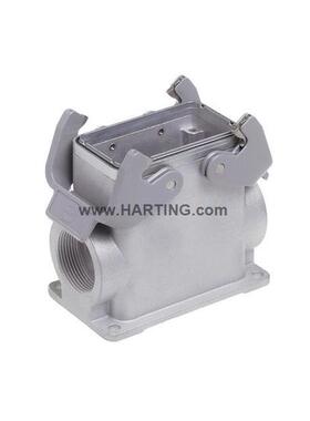 HARTING浩亭19628100272Han®EMC屏蔽双锁扣表面安装底座