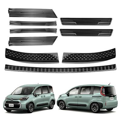 适用于22款丰田ToyotaSienta内外后护板内外门槛条不锈钢脚踏