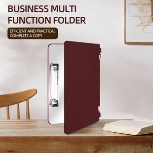 便携折叠写字板仿真皮铝合金A4写字板学生办公收纳板