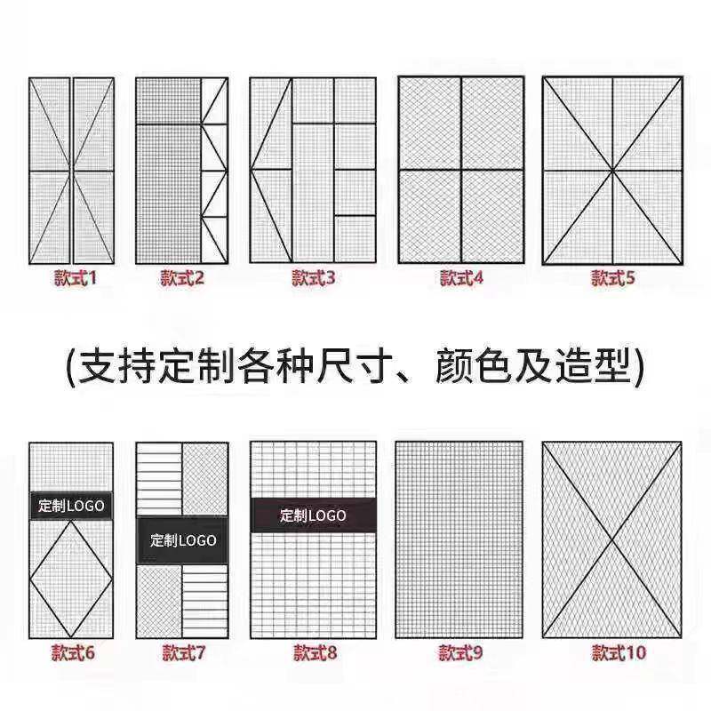 铁艺屏风隔断酒吧客厅缕空铁网格网菱形防猫门栏片各式款式厂