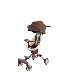 宝宝好V207遛娃车轻便一键收车避震辅助脚踏双向推行儿童手推车