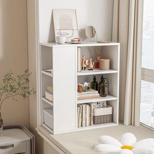 8V阳台飘窗书柜飘窗台上置物架储物收纳柜卧室落地书架多层简约卧