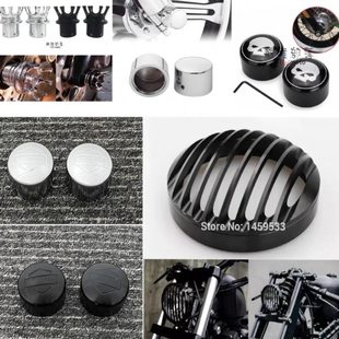 适用建设香帅XS650N改装前轴盖国产883前轴装饰盖大灯罩