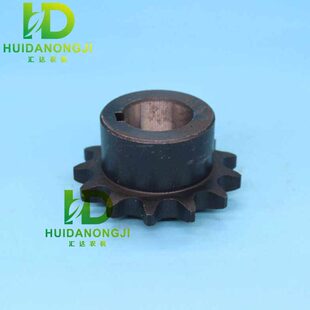 英虎玉米收割机配件10A13齿28孔单排链轮三行四行拨禾箱传动轮