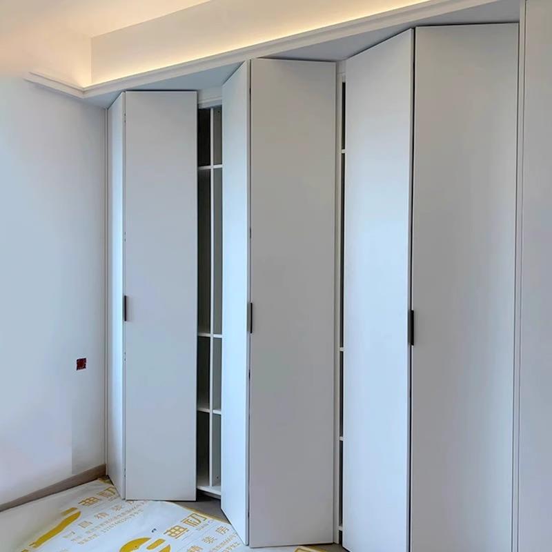 衣柜门折叠门开放式衣柜衣帽间收纳壁橱门储物间门小户型隔断门