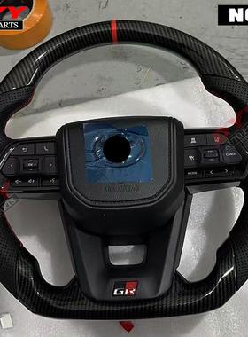 适用NX/RX/LX570/GX460升级LC改装GR碳纤方向盘桃木方向盘老改新