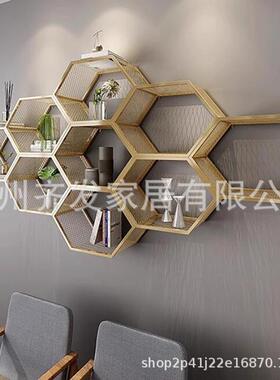 select北欧墙上置物架免打孔客厅卧室卫生间厨房挂墙收纳架子