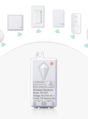 110V220VIP66级V0防火1000WLED负载86型无线遥控开关智能遥控开关