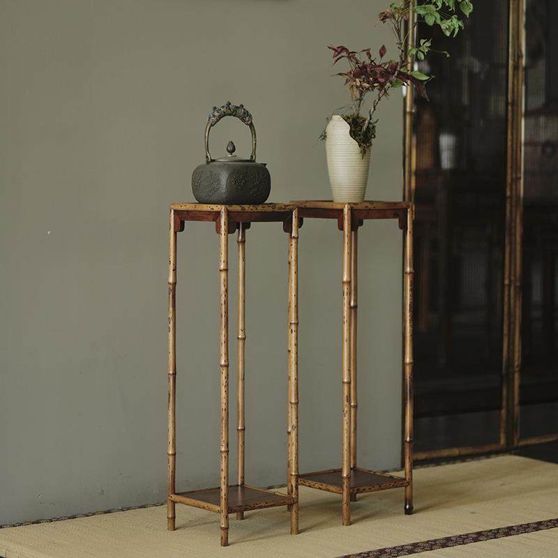 梅鹿竹小叶紫檀花几新中式花架置物架茶具客厅落地式一对玄关,机械设备,其他机械设备,淘宝优惠券,粉丝福利购,淘宝优惠卷