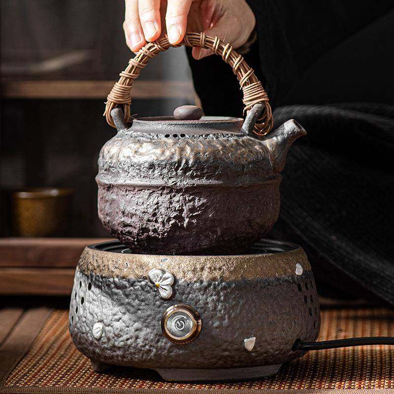 围炉煮茶家用室内电陶炉罐罐茶大容量煮茶器烧水提梁茶壶烤橘子炉,纺织面料/辅料/配套,纺织机械配件,淘宝优惠券,粉丝福利购,淘宝优惠卷