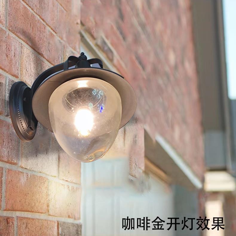 amin户外壁灯防水庭院灯欧式别墅大门墙壁灯接电款田园风格阳台露