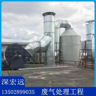 塑胶厂废气处理设备2025喷淋塔废气处理ＵＶ光解废气处理