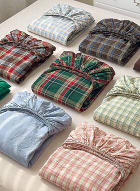 纯棉床笠单件床笠罩全棉床垫保护罩床单床罩150*200cm180*200