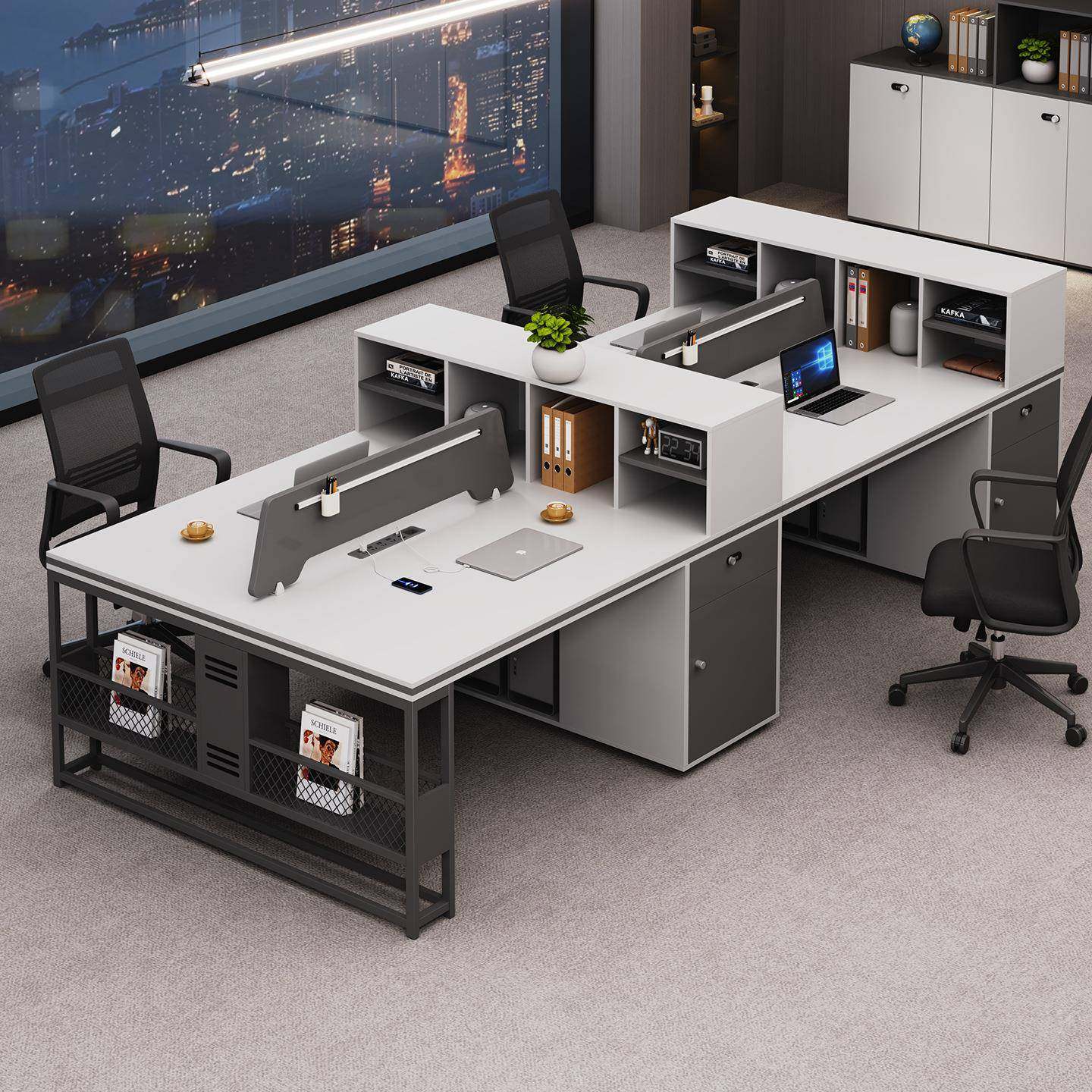 办公桌椅组合屏风员工位四6人位卡座办公室电脑桌职员桌简约加厚,鲜花速递/花卉仿真/绿植园艺,割草机/草坪机,淘宝优惠券,粉丝福利购,淘宝优惠卷