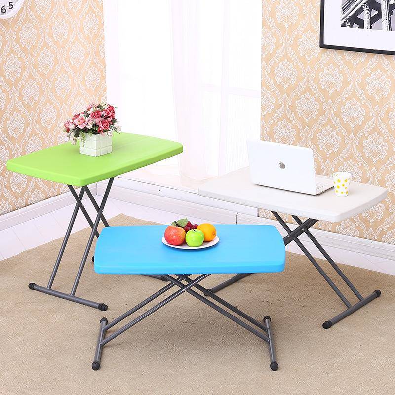 折叠桌椅家用简易餐桌户外便携式小矮桌子吃饭长方形升降床上