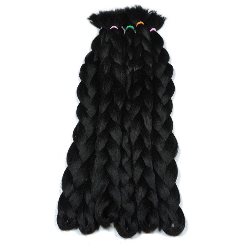 1米长马尾脏辫马尾接发非洲小辫假发女生嘻哈脏辫长发女编发脏编