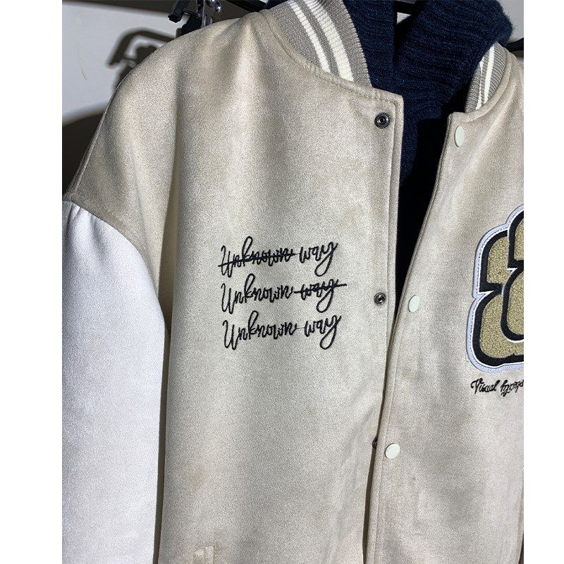 柜529!新品春季男装补丁饰飞行员夹克3918330 811男绒面春秋外套