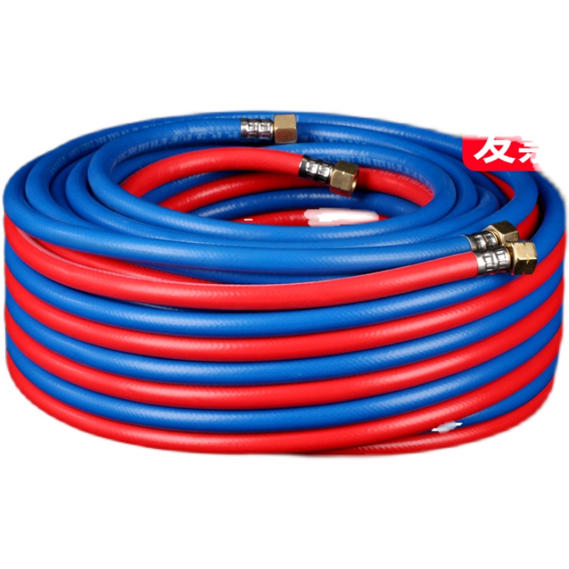 氧气管焊割工业用双色管高压氧气乙炔带氧割割枪气割8mm耐磨软管