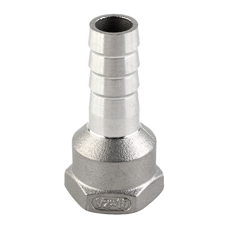 304不锈钢宝塔接头内丝六角皮管格林头软管水管水嘴皮接4分6分1寸